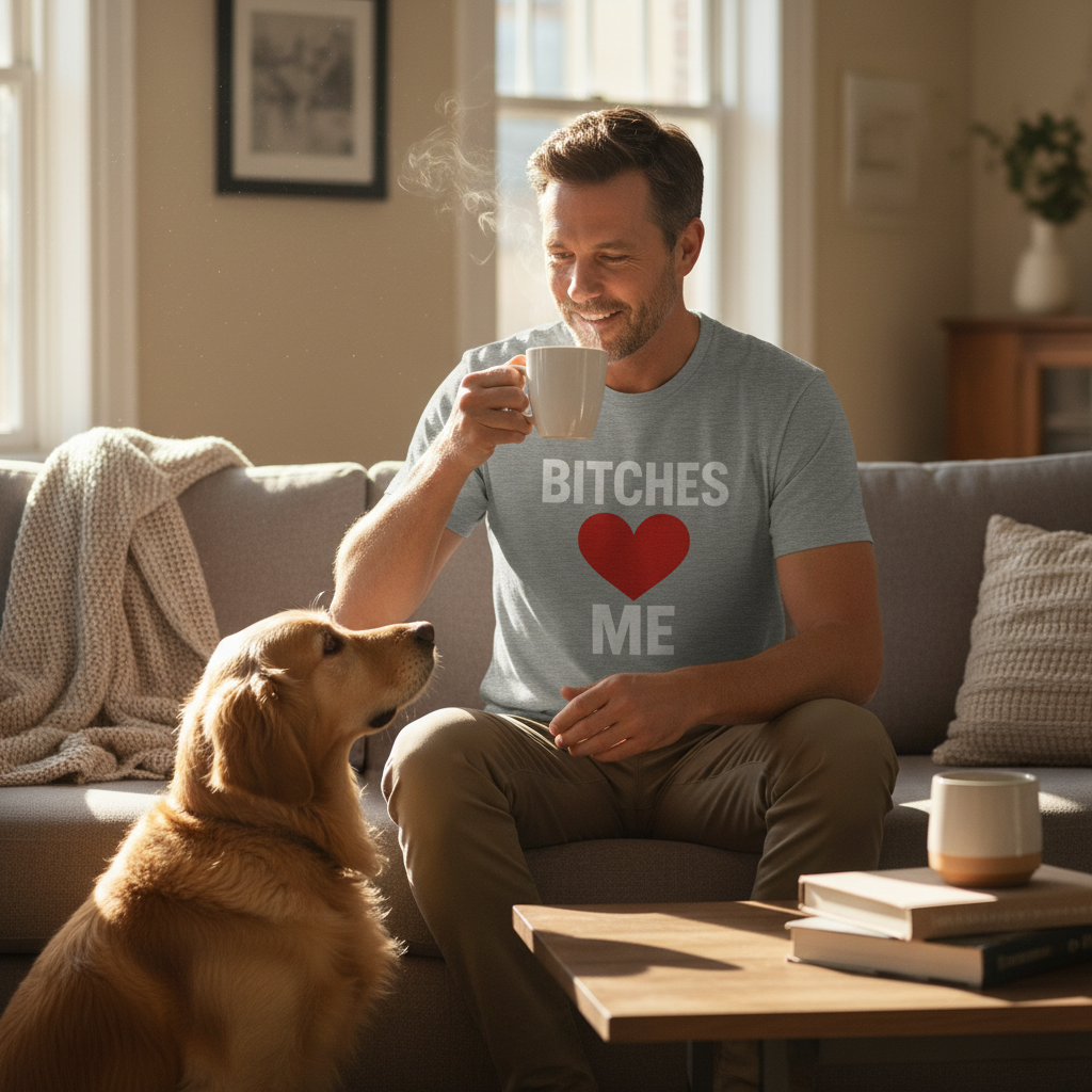 Bitches ♥ Me T-Shirt – Funny Bold Graphic Tee for Men & Women