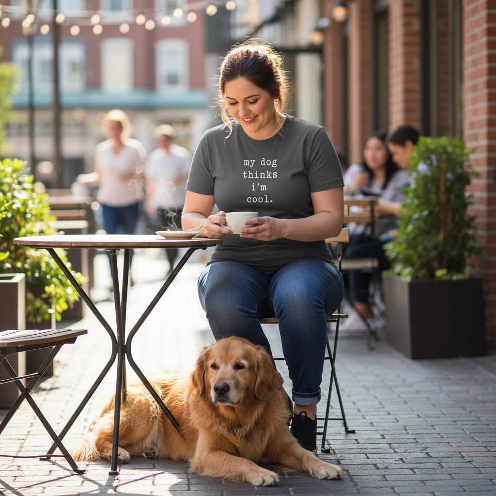 My Dog Thinks I Am Cool: The Truth Teller Tee-Unisex