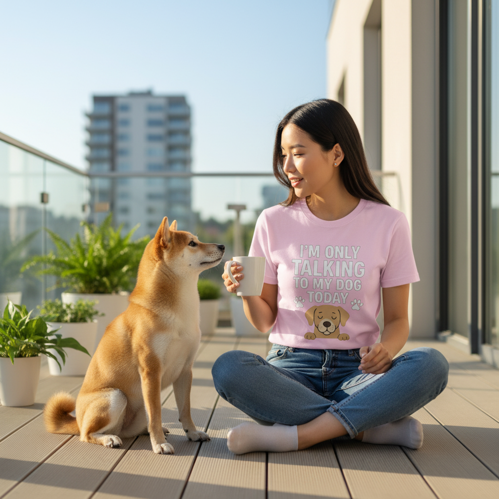 I’m Only Talking to My Dog Today T-Shirt-Unisex