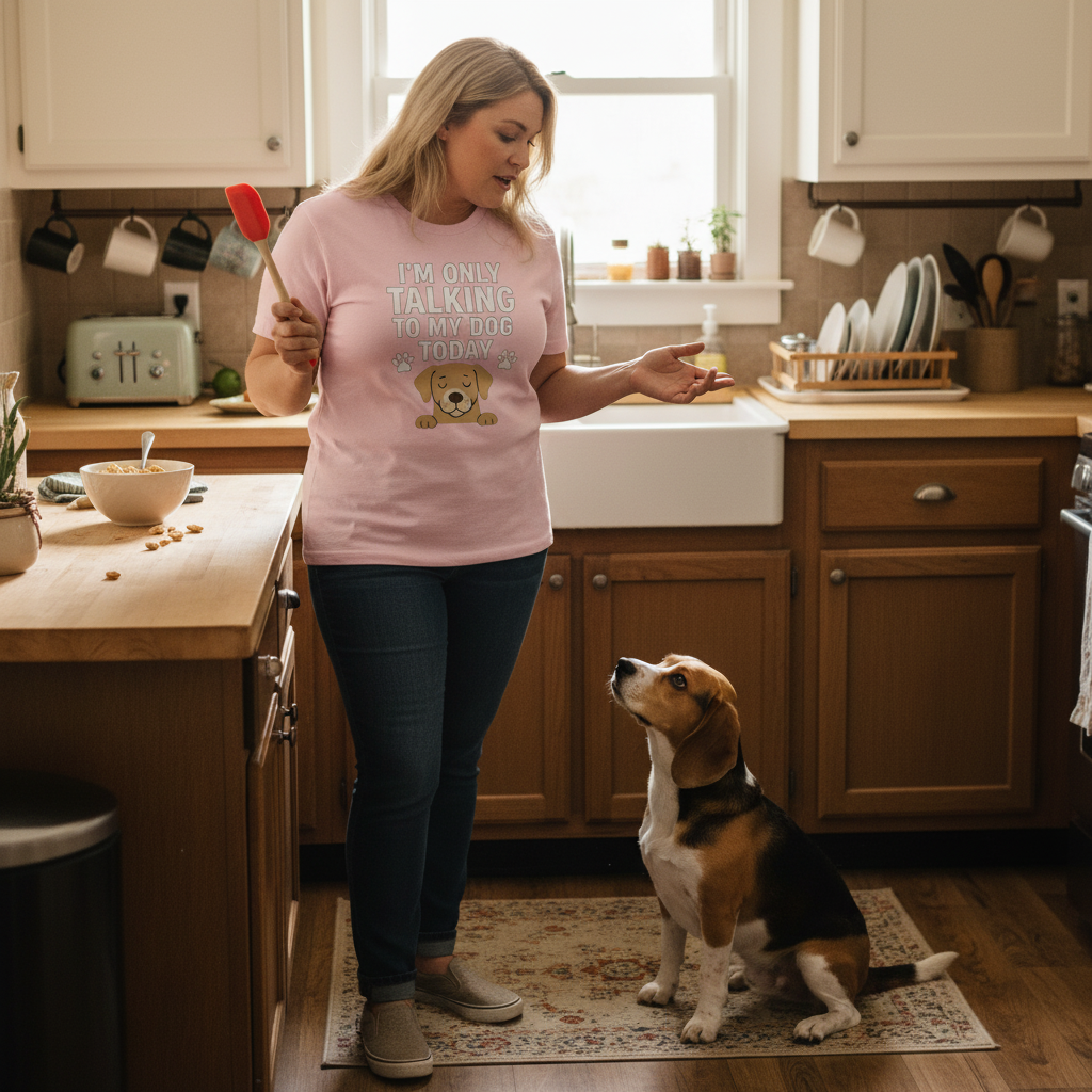 I’m Only Talking to My Dog Today T-Shirt-Unisex