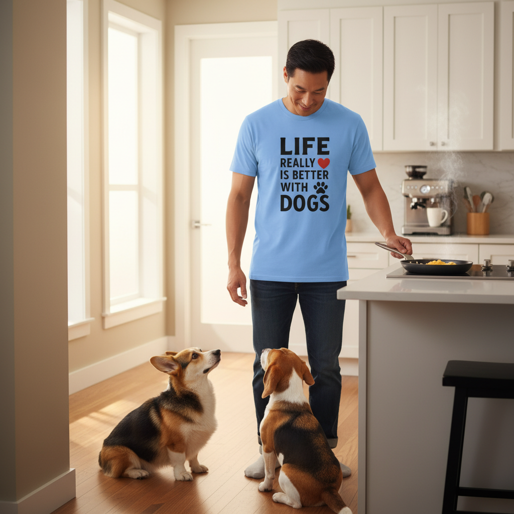 Better With Dogs T-Shirt – Classic Fit Unisex