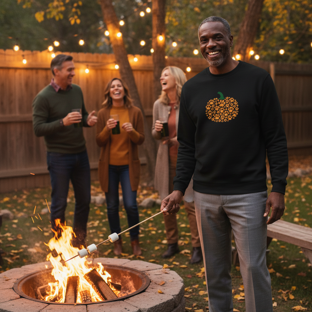 Pumpkin Paw Long Sleeve – Unisex Fall Dog Lover Tee