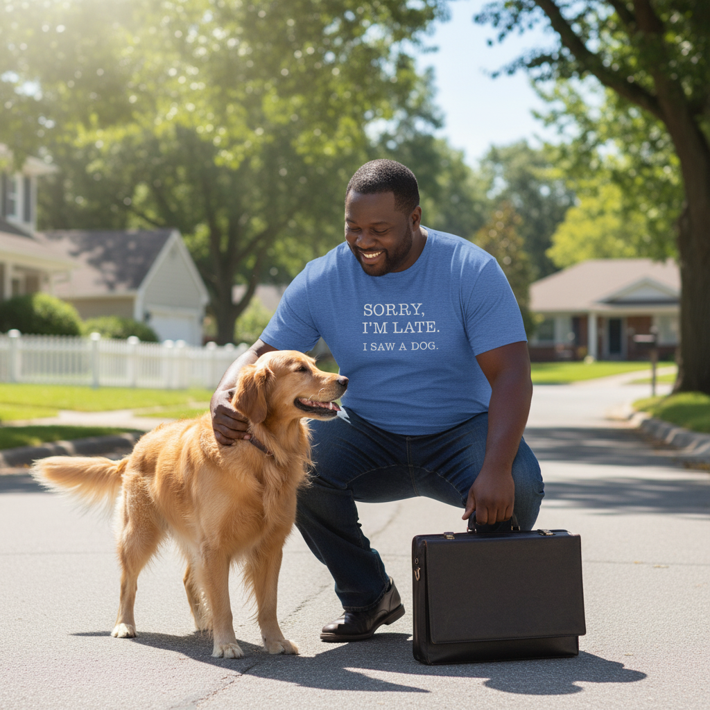 🚨 Breaking News: That meeting could wait—there was a dog. 🐾- Unisex