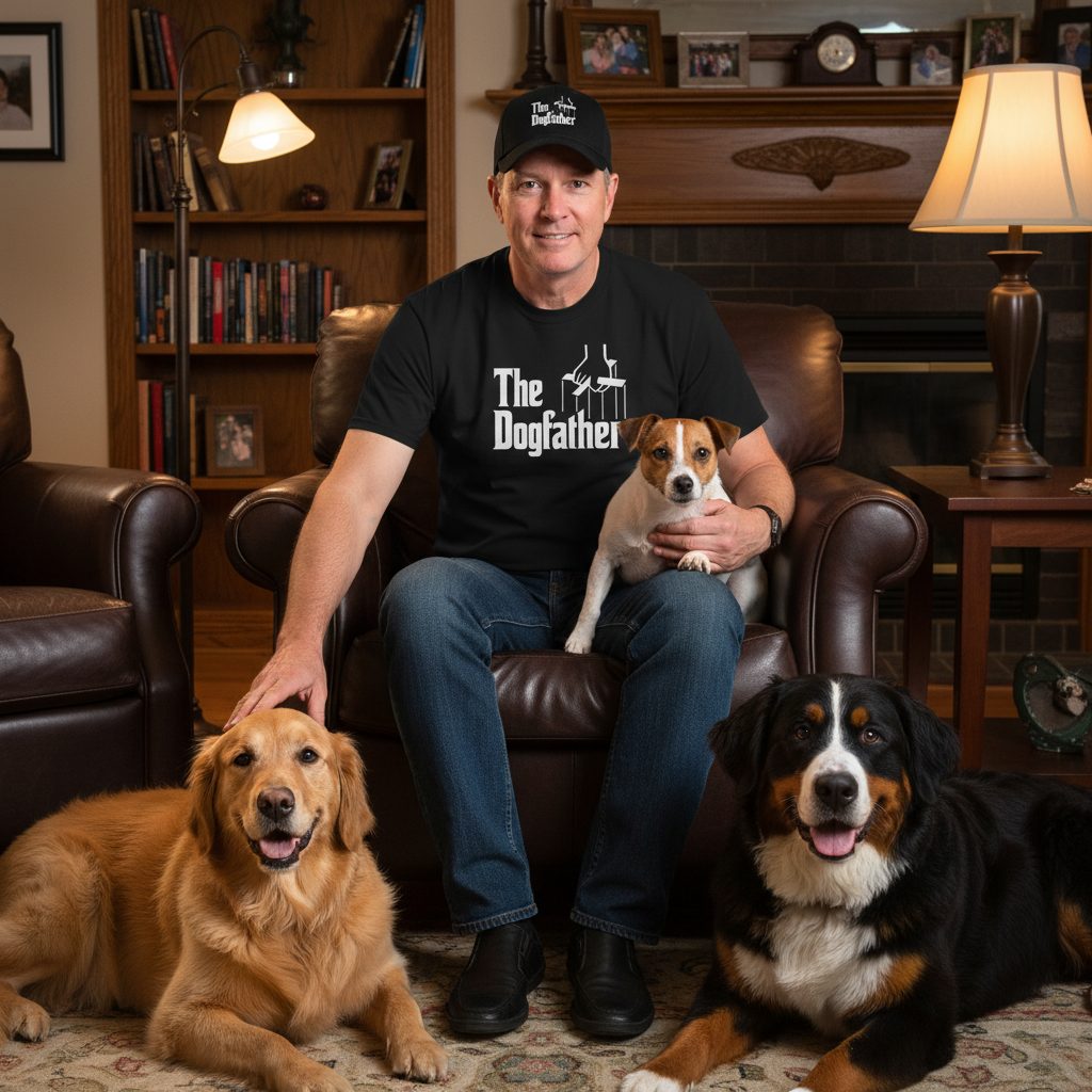 Make them an offer they can’t refuse – The Dogfather tee is a must for every dog-loving boss